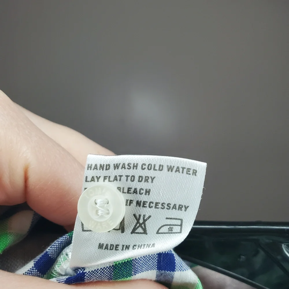 Tomsware Mens Blue Green Plaid Size XL Wedding Cruise Groomsmen Bachelor Yacht - Picture 5 of 6